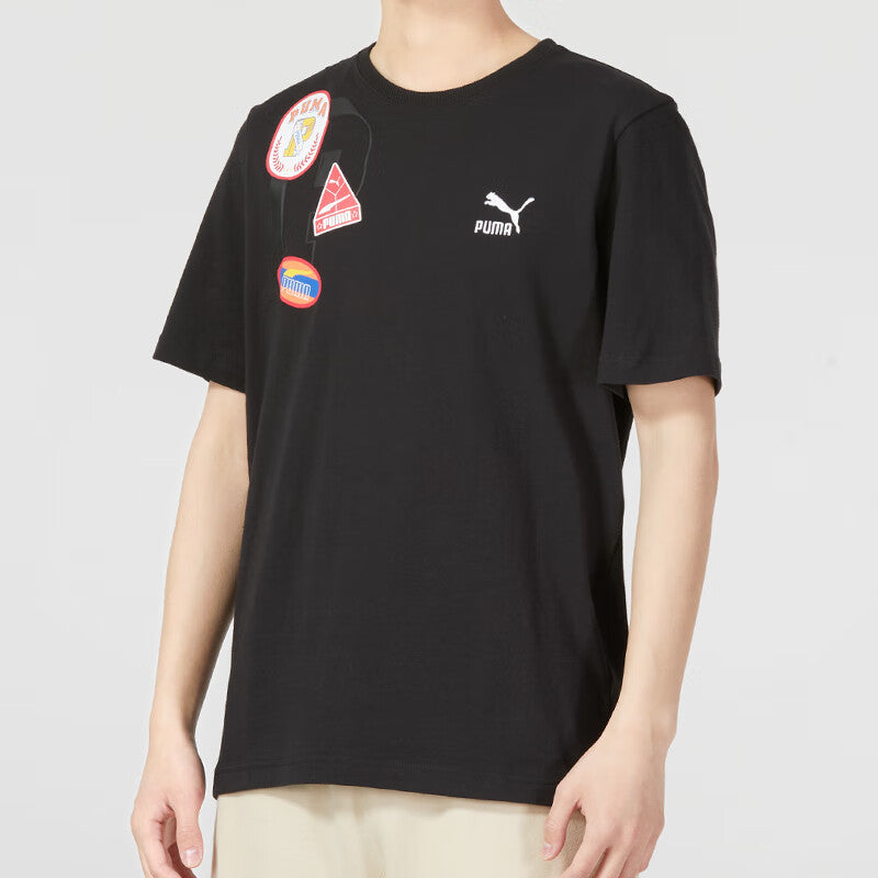 PUMA Casual Printed T-Shirt 'Black' 623250-01