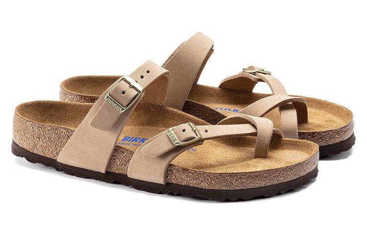 Birkenstock Mayari Soft Footbed Nubuck Leather Sandals 'Sandcastle' 1022223