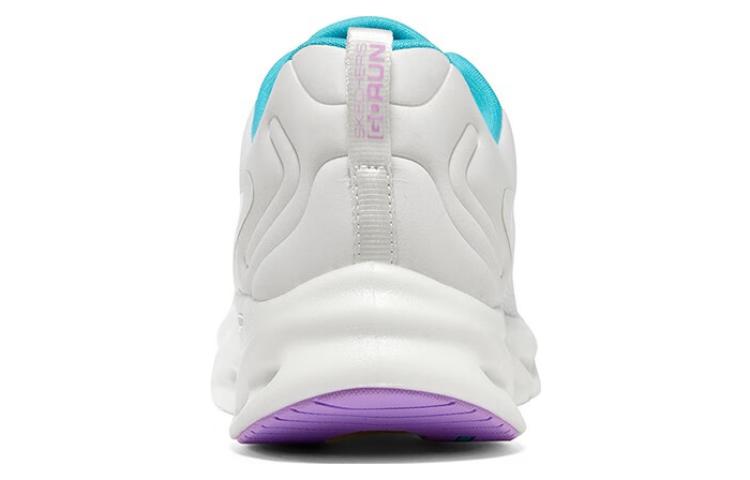 (WMNS) Skechers GO RUN Swirl Tech 'White Blue' 129496-WBL
