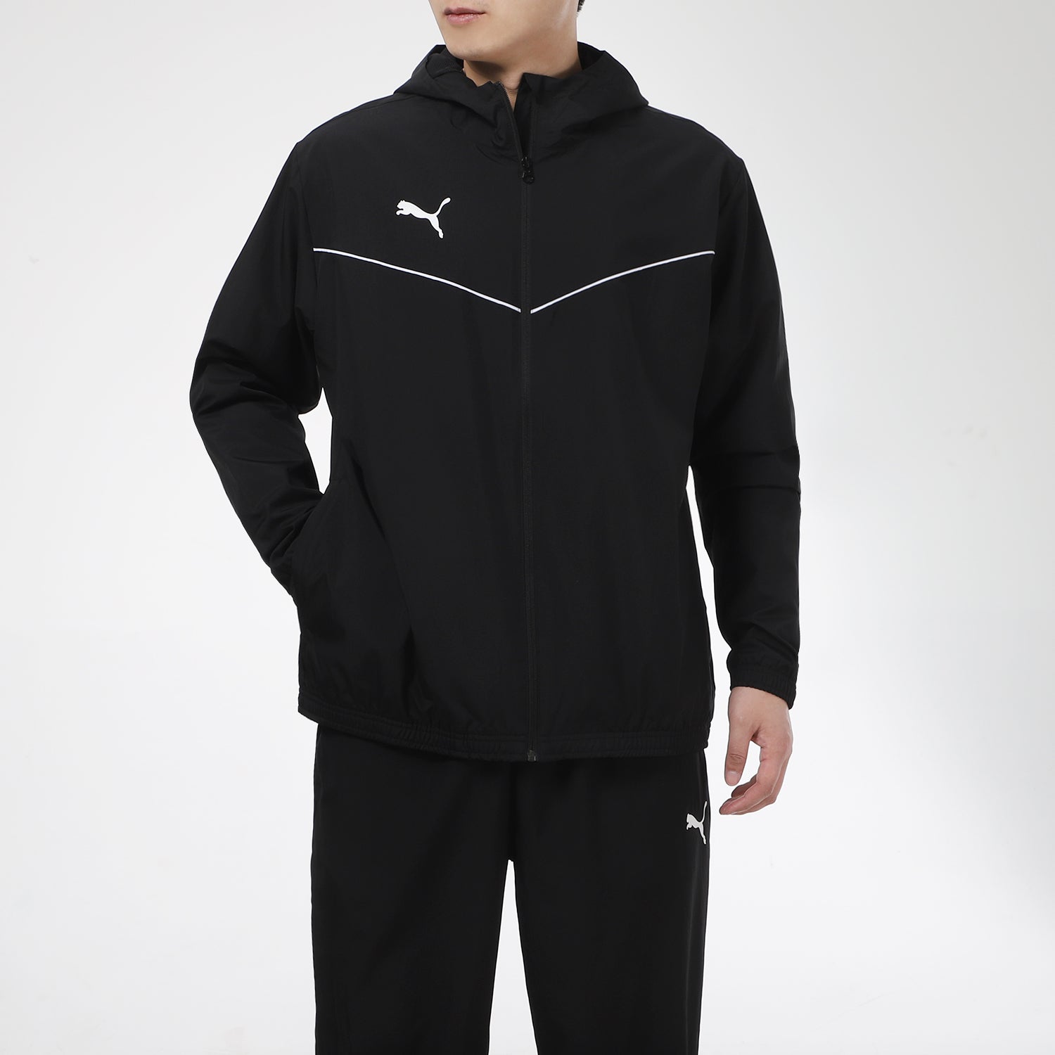 PUMA Full Sleeve Solid Jacket 'Black' 657396-03