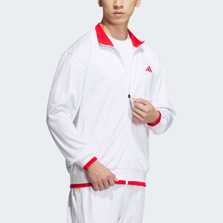 adidas China Knit Tennis Jackets 'White Red' IV7578