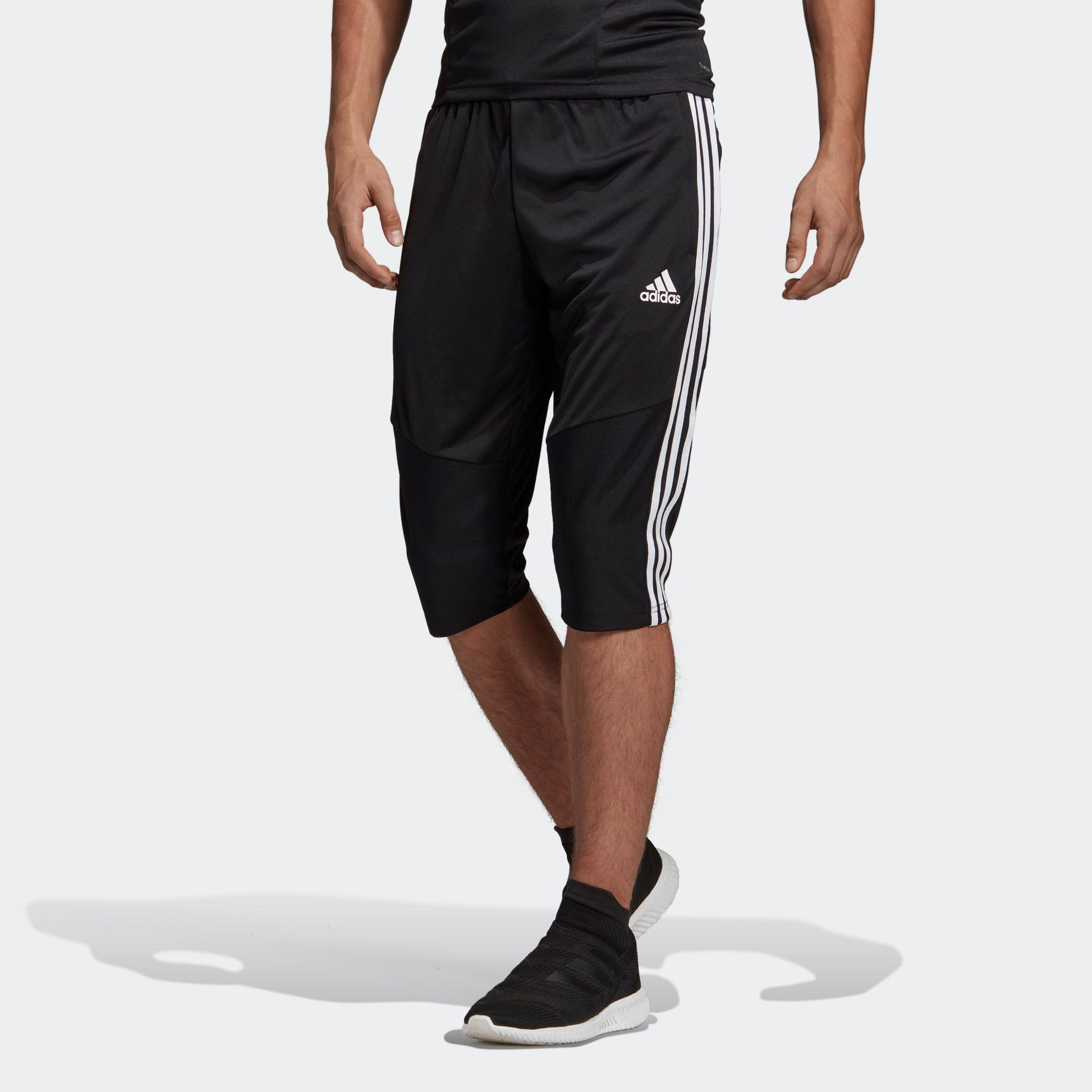 Men's adidas Tiro19 3/4 Pnt Soccer/Football Training Stripe Sports Pants Black D95948
