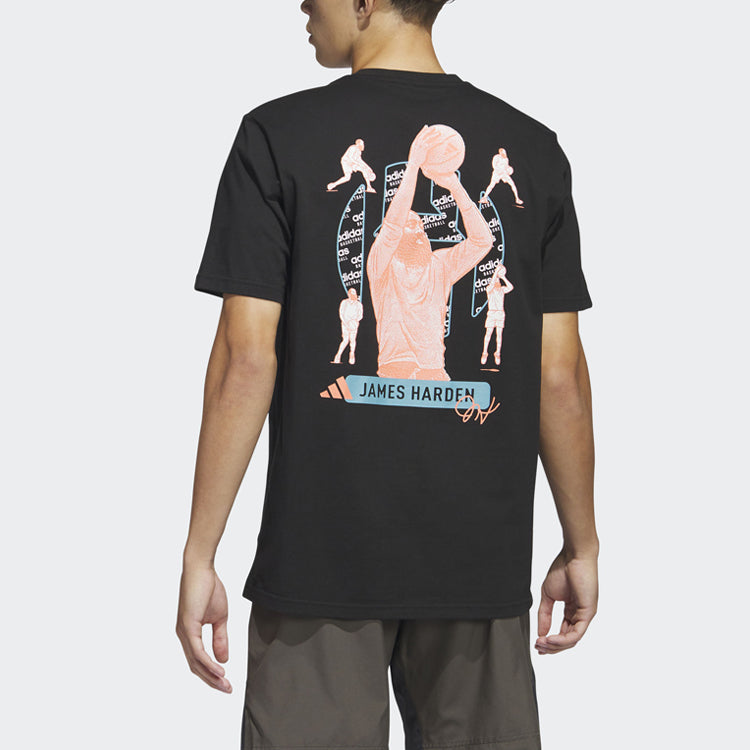 adidas Harden Icons Graphic T-shirt 'Black' HY0786