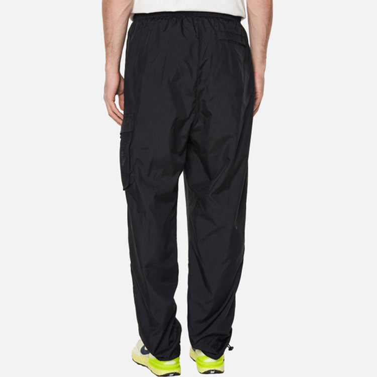 Men's Air Jordan Solid Color Lacing Casual Sports Pants/Trousers/Joggers Black DJ0248-010
