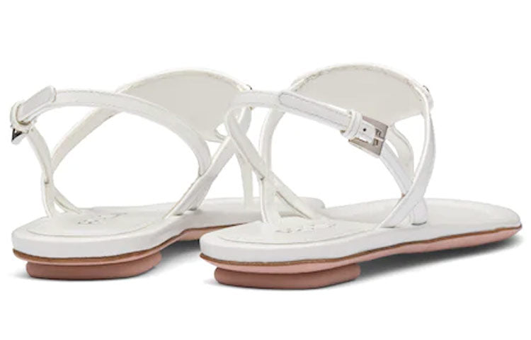 (WMNS) PRADA Cross Strap Sandals 'White' 1Y032M_069_F0009_F_005