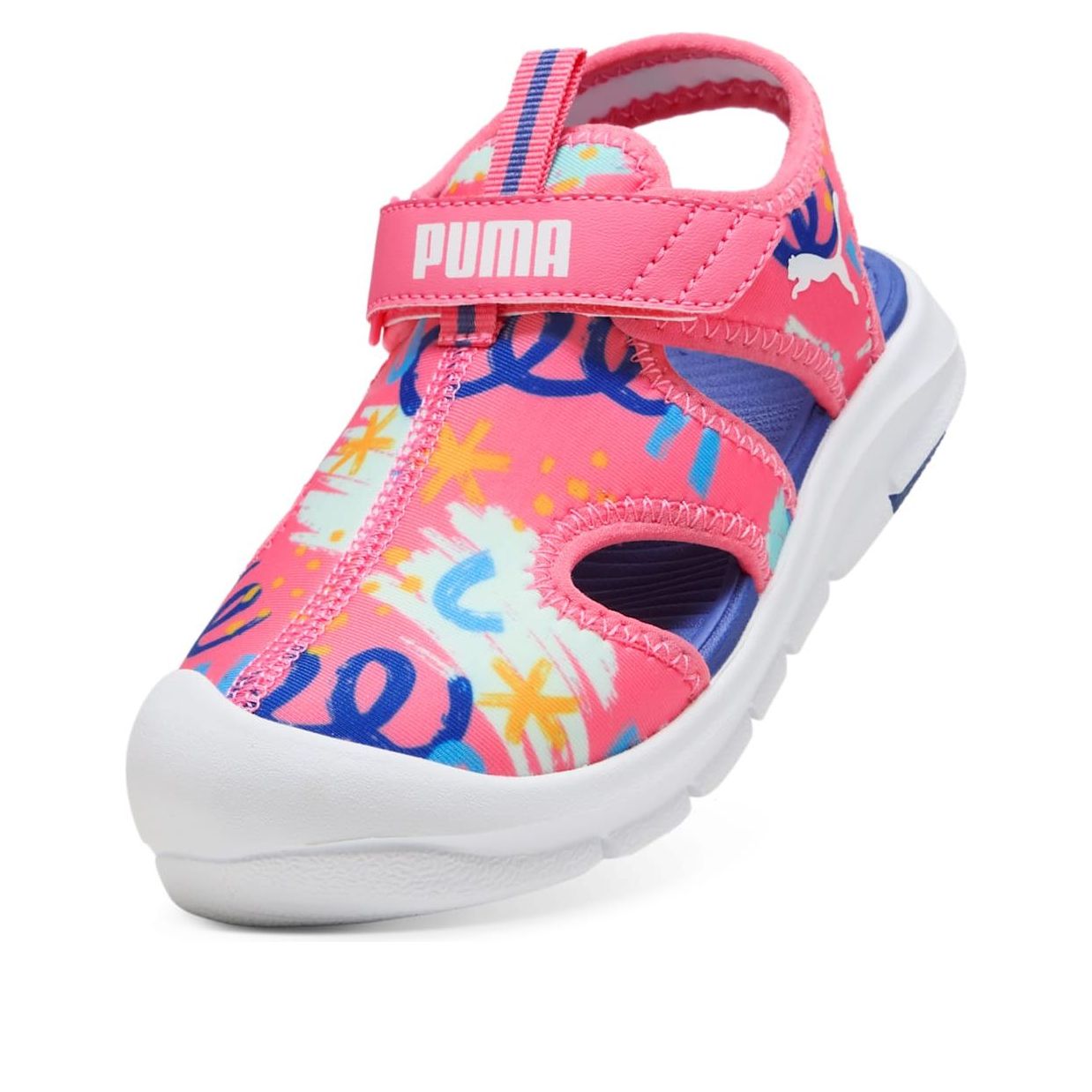 (PS) PUMA Fun Racer AOP Sandals 'Magic Rose Blue Crystal' 401693-02