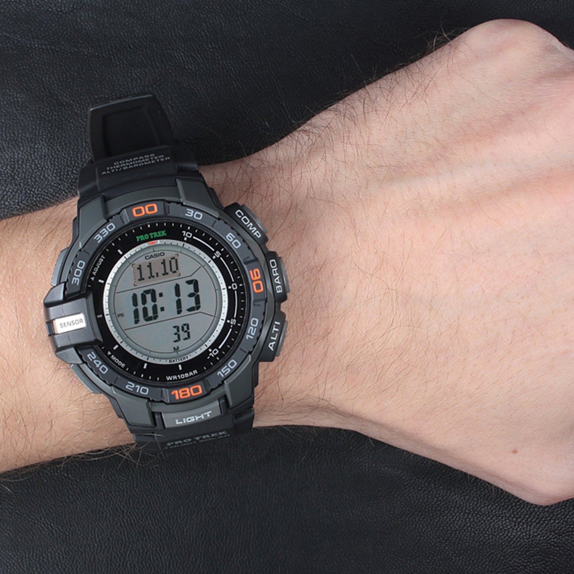 CASIO Waterproof Sports Mens Black Digital PRG-270-1C