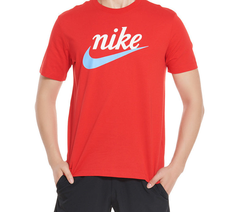 Men's Nike Sportswear Large Short Sleeve Red T-Shirt BV7679-657