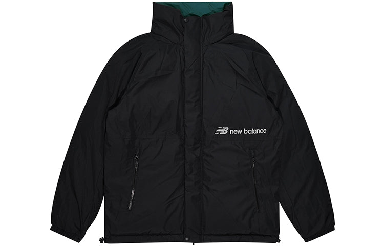 New Balance Classic Reversible Puffer Jacket Asia Sizing 'Black Green' NP943043-GRN