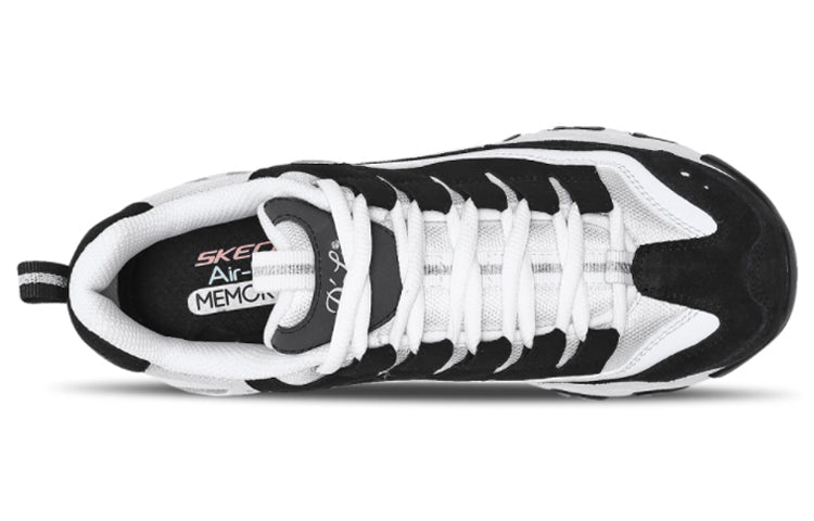 (WMNS) Skechers D'Lites 1.0 'White Black' 13141-BKW