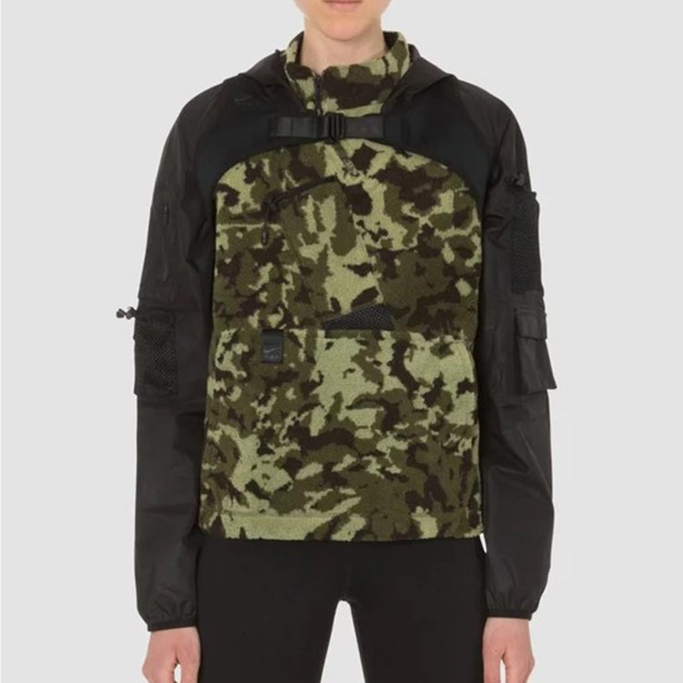 (WMNS) Nike Lab Hooded Top 'Black Camo' AR5619-010