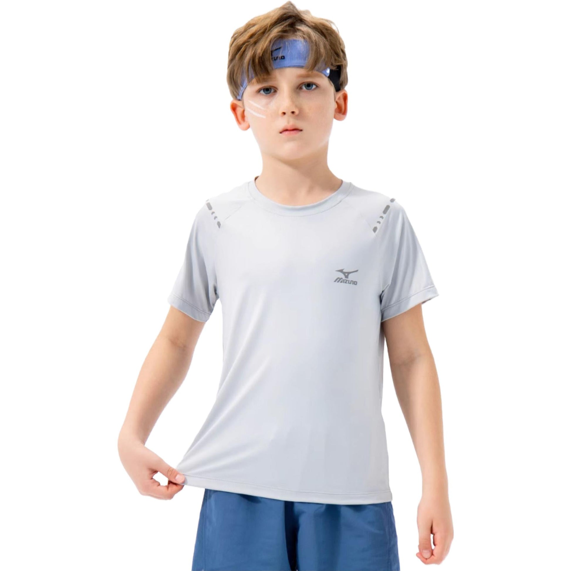 (GS) Mizuno Casual T-shirt 'Grey' T3036