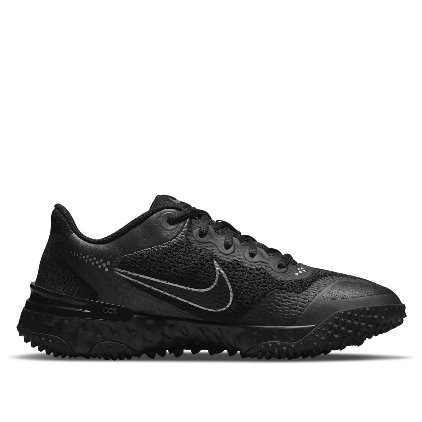 (WMNS) Nike Alpha Huarache Elite 3 Turf 'Black Metallic Dark Grey' CU8403-005