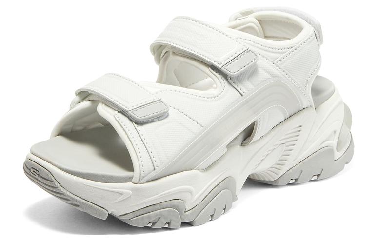 (WMNS) Skechers Cali Stamina V2 Sandals 'White Light Grey' 896052-WGY