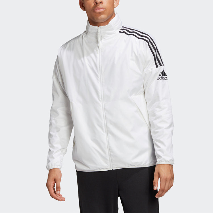 adidas M Zne Wndbrkr Sports polar fleece Jacket White FL3996