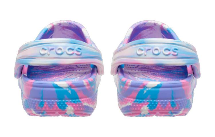 (PS) Crocs Classic Marbled Clog 'Blue Purple Pink' 207464-102