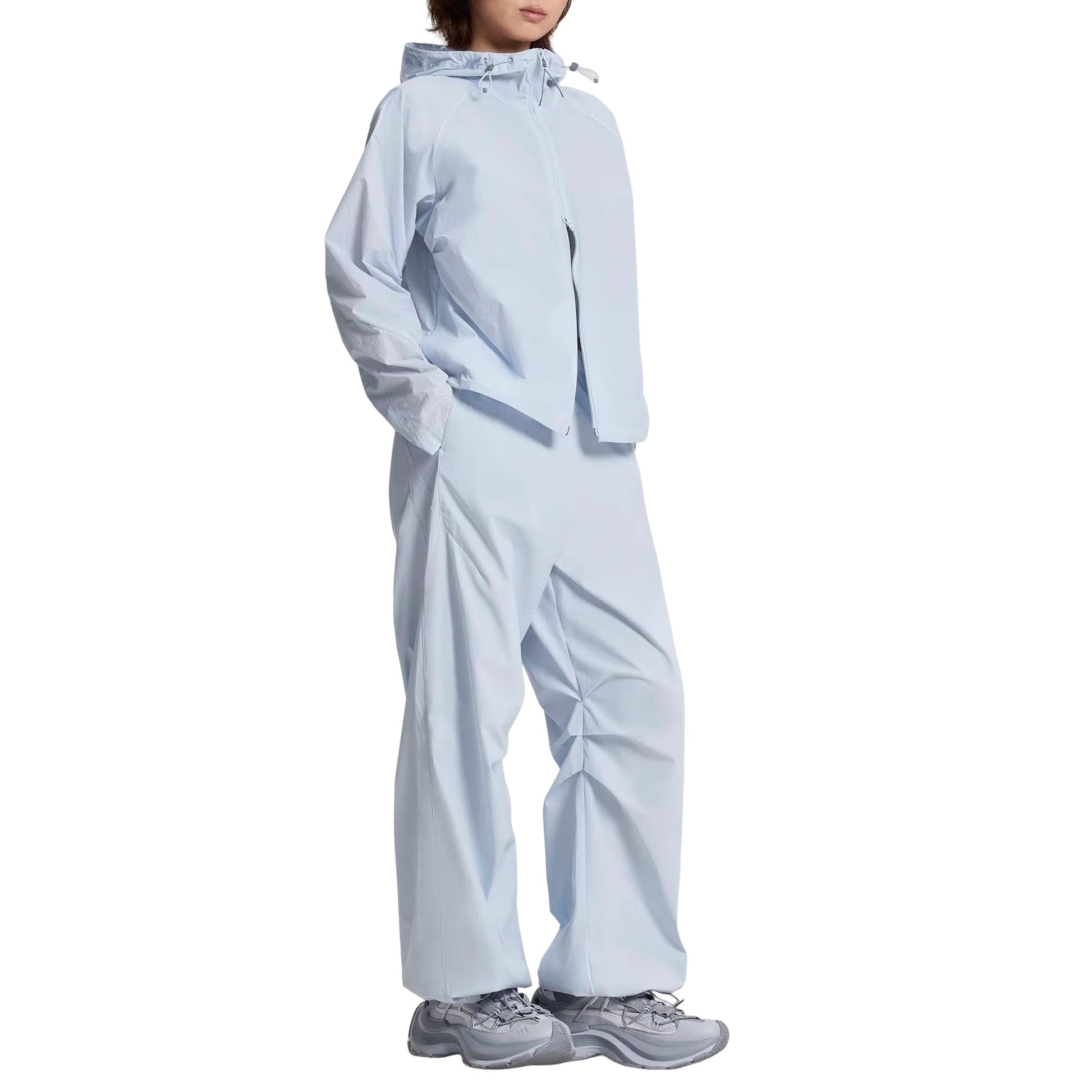 (WMNS) adidas Future Style Woven Pants Asia Sizing 'Halo Blue' KS2737