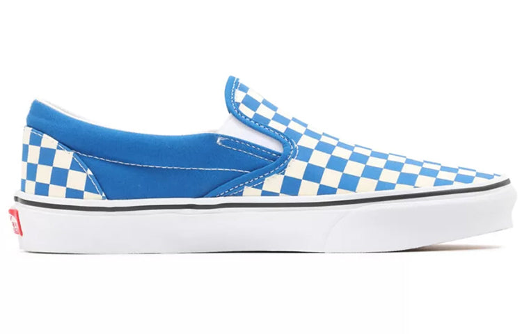 Vans Checkerboard Classic Slip-on Shoes Blue/White VN0A5AO862C