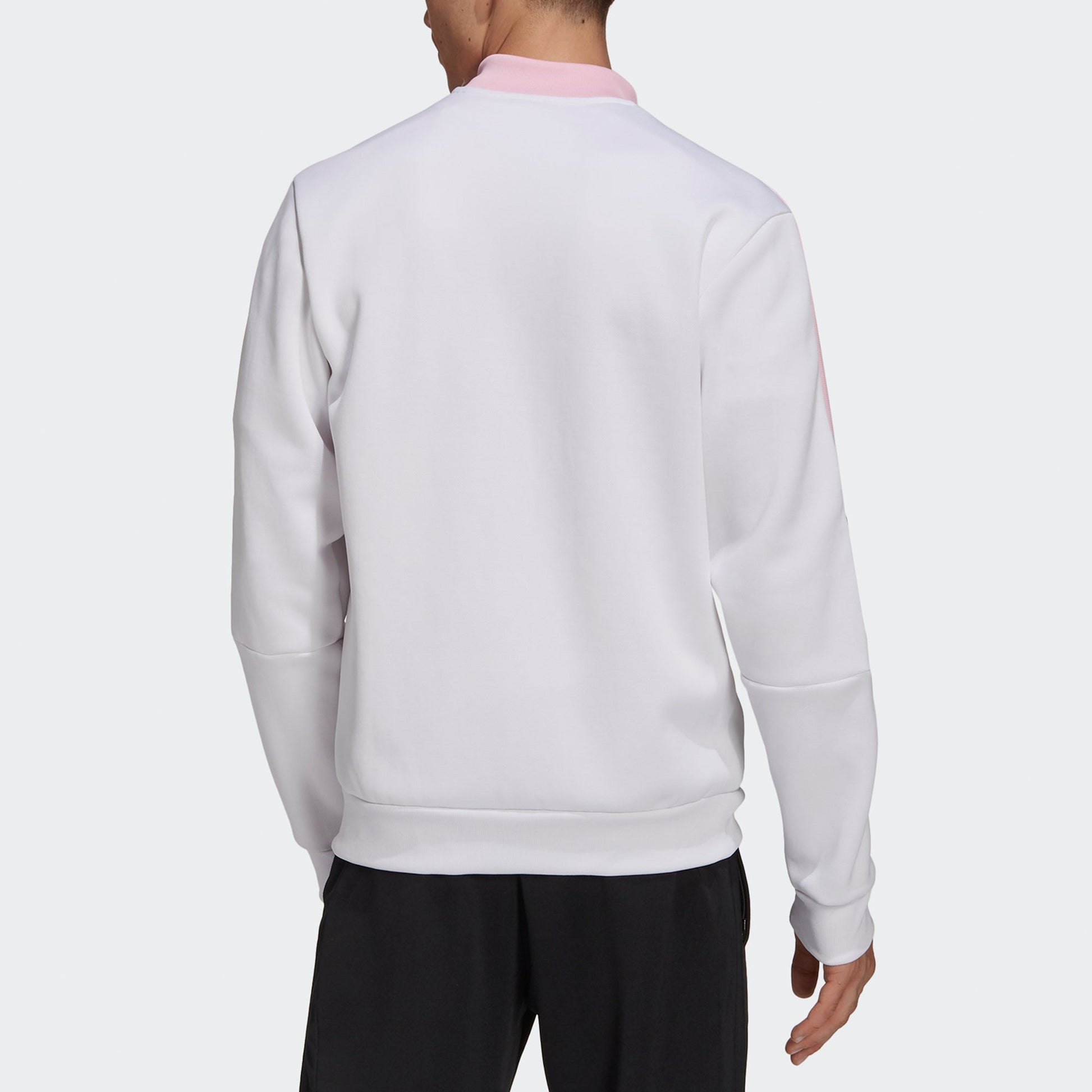 adidas Imcf Anthem Jkt Miami International Team Logo Woven Soccer/Football Sports Stand Collar Jacket White GK9749