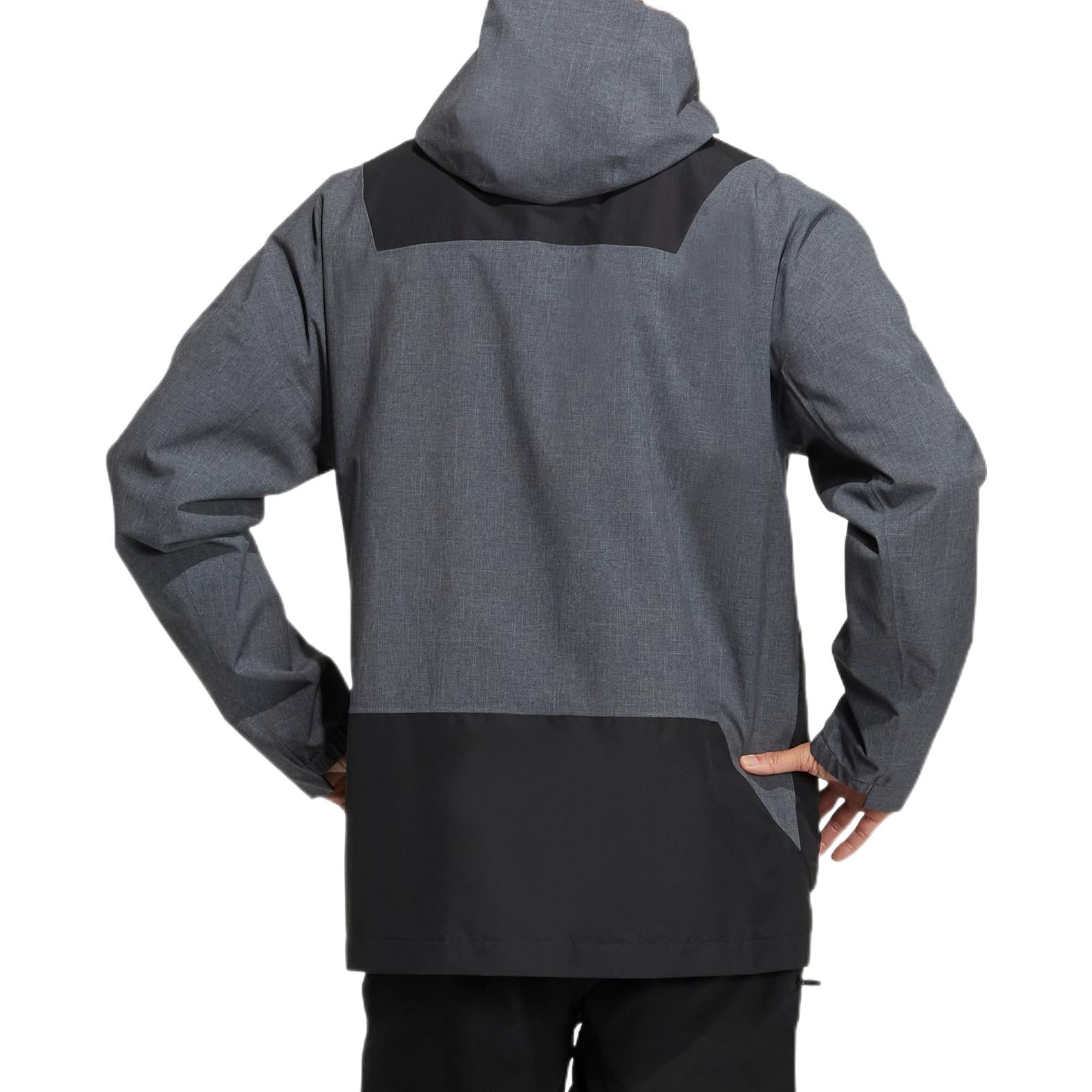 adidas Terrex Voyg 3in1 Sfs J Logo Hooded Zipper Long Sleeves Jacket Gray HN2026