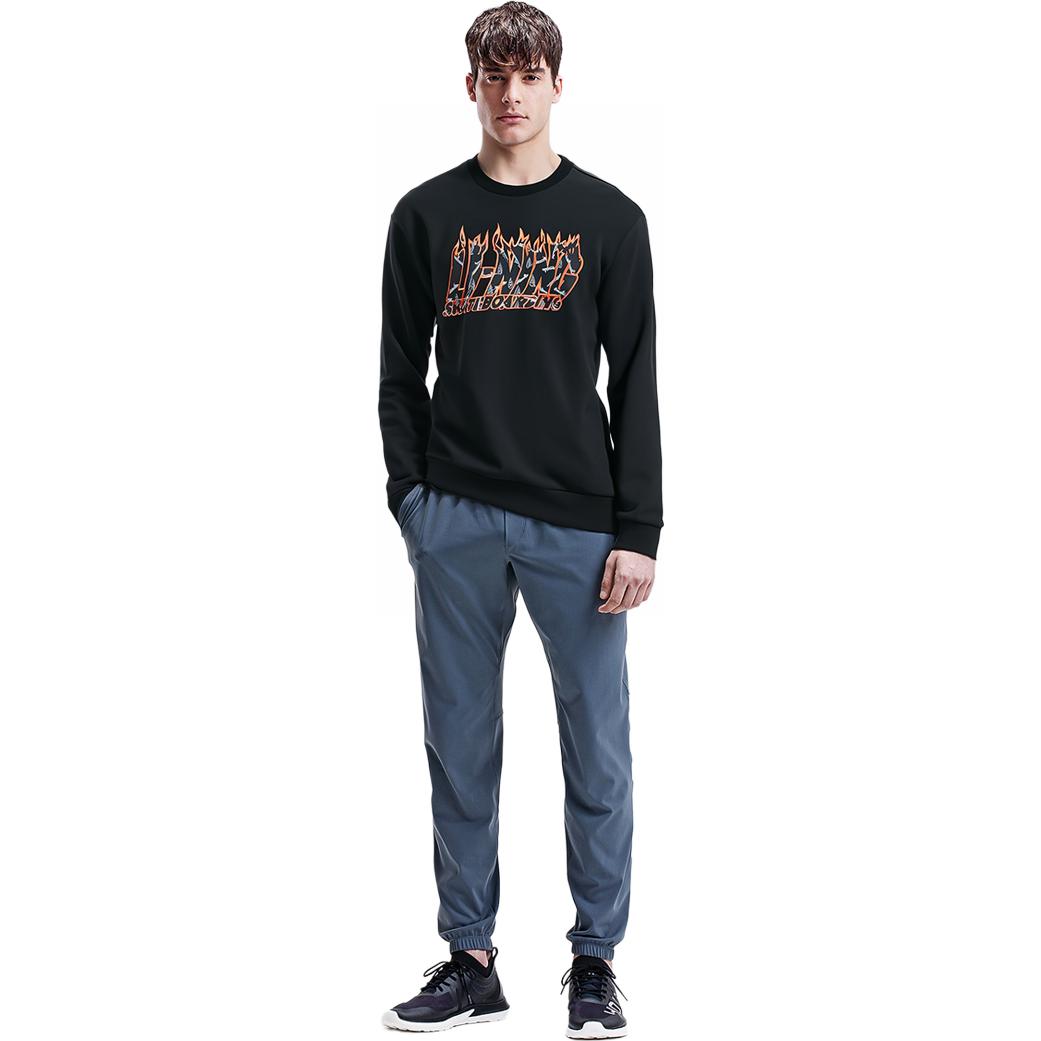 Li-Ning x Phil Hackett Graphic Loose Fit Sweatshirt 'Black' AWDT949-1