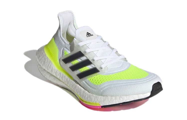 adidas Ultraboost 21 J 'White Solar Yellow' FZ2929