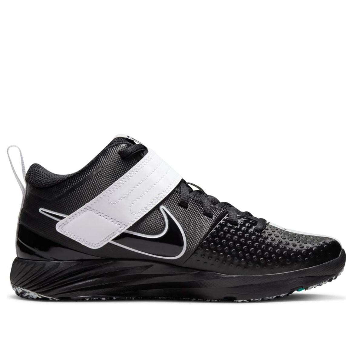 (GS) Nike Force Trout 7 Turf 'Black Dynamic Turquoise' DC9217-005