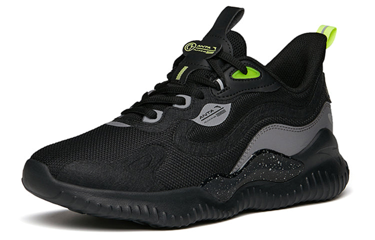 ANTA Running Series Sneakers 'Black Grey Green' 912145556-4