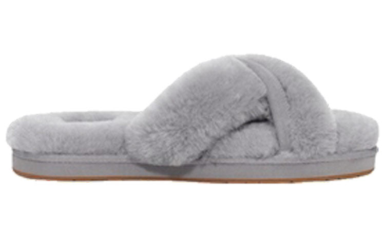 (WMNS) UGG Abela Gray Purple Slippers 1017548-SAMT