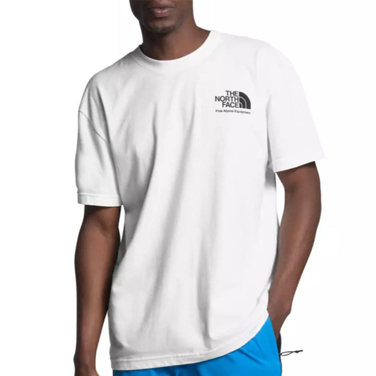 Men's THE NORTH FACE Back Character Printing Short Sleeve White NF0A4AA6FN4