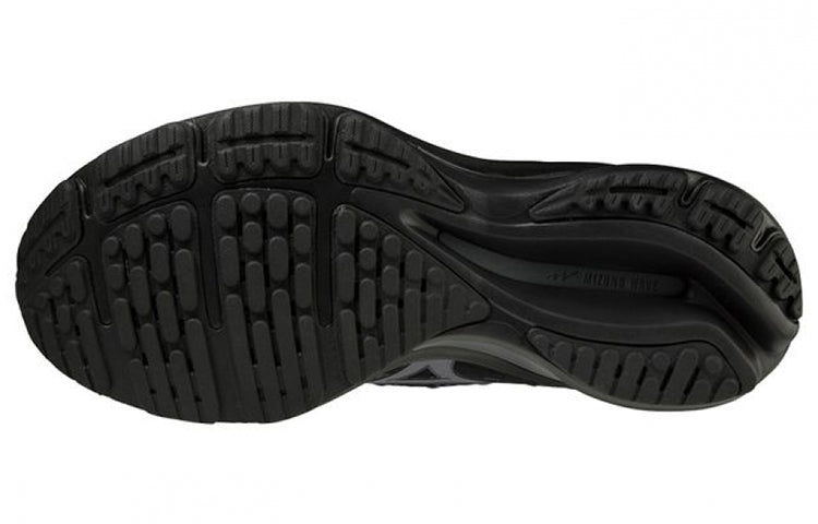 Mizuno Wave Rider 25 Waveknit 'Black Dark Grey' J1GC217515