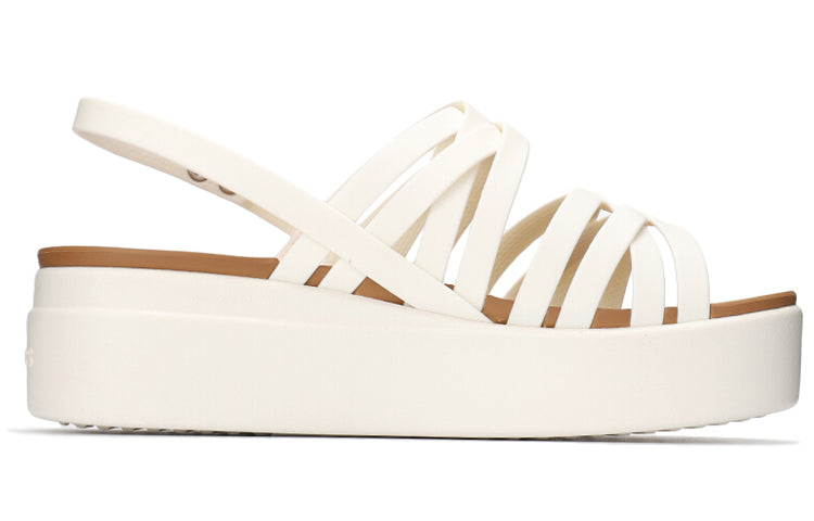 (WMNS) Crocs Brooklyn Strappy White Sandals 206751-159