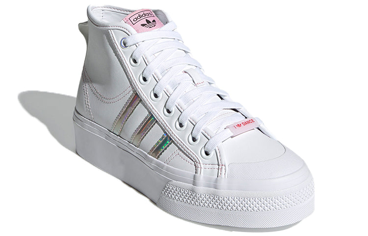 (WMNS) adidas Nizza Platform Mid 'White Iridescent' H01566