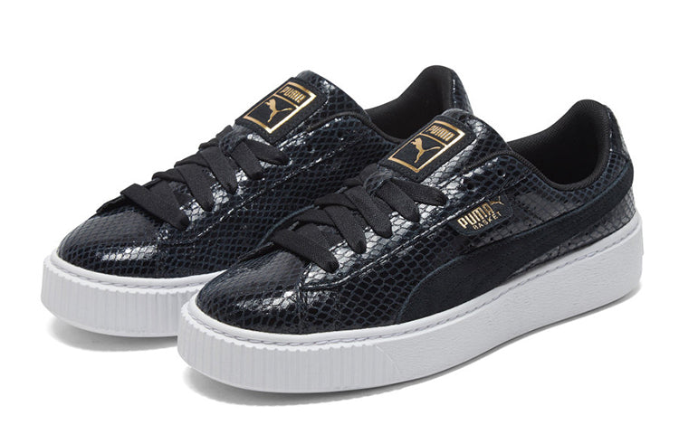 (WMNS) PUMA Platform Snake Lux Black 369904-01