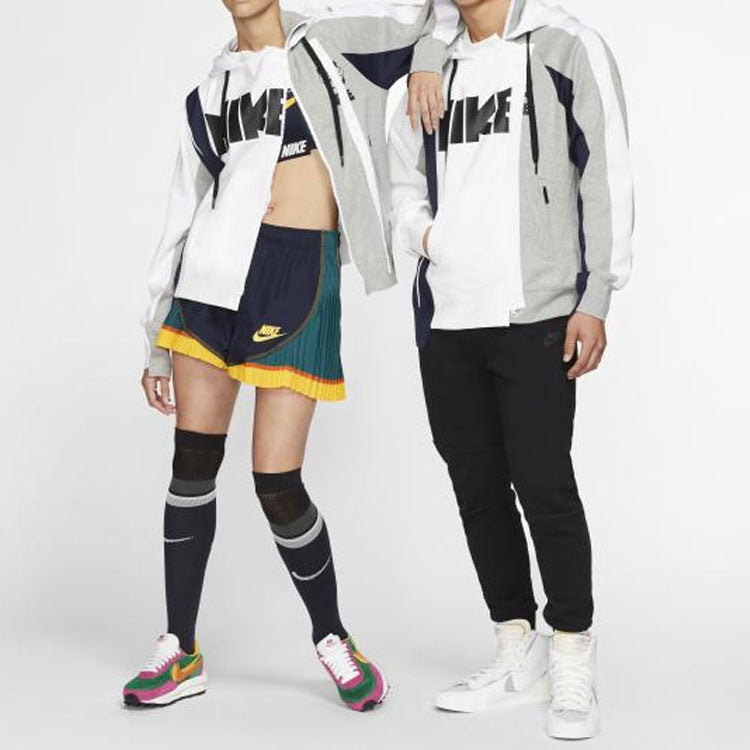 (WMNS) Nike x sacai Double-Zip Hoodie 'Obsidian' CD6303-711