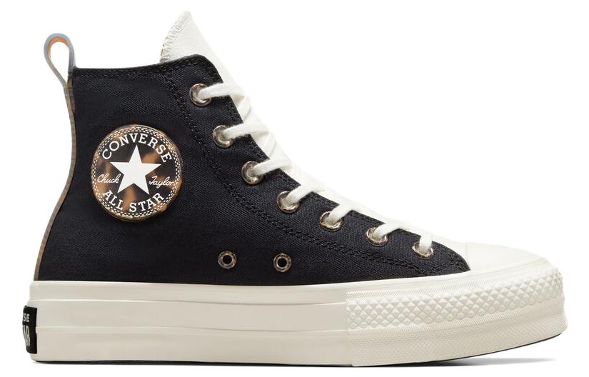 (WMNS) Converse Chuck Taylor All Star Lift Tortoise High Top 'Black' A05257C