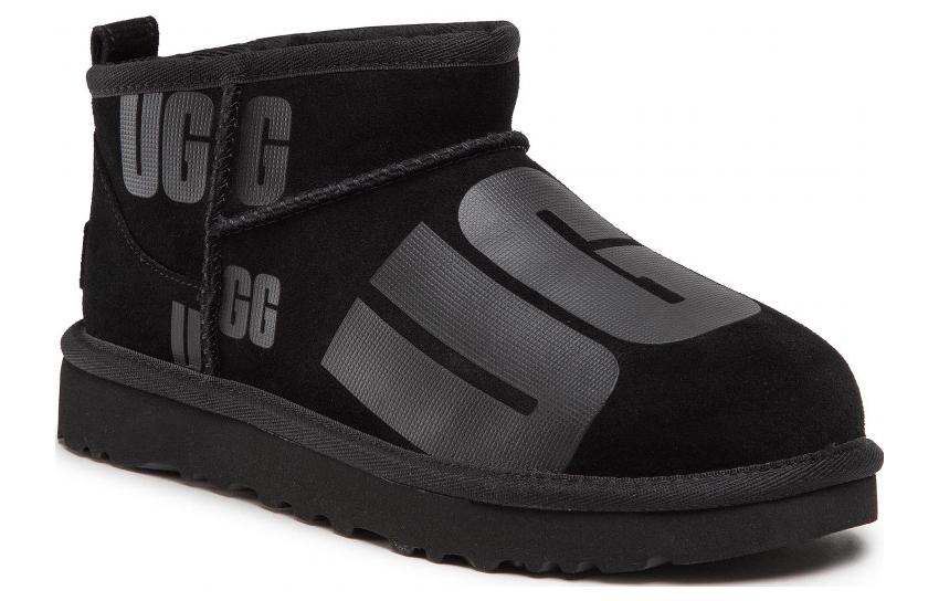 (WMNS) UGG Classic Mini Scatter Graphic 'Black' 1130573-BLK