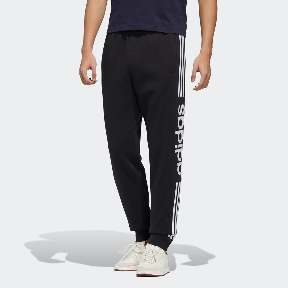 Men's adidas Ess Cb Pant Logo Printing Bundle Feet Sports Pants/Trousers/Joggers Black FL0296