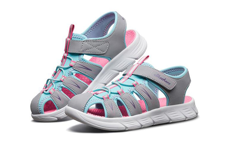 (GS) Skechers C-Flex Sandal 'Grey Turquoise' 86939L-GYTQ