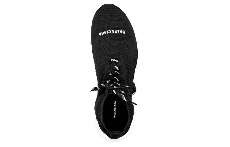 Balenciaga Speed 2.0 Lace-Up Sneaker 'Black White' 617258W2DB21015