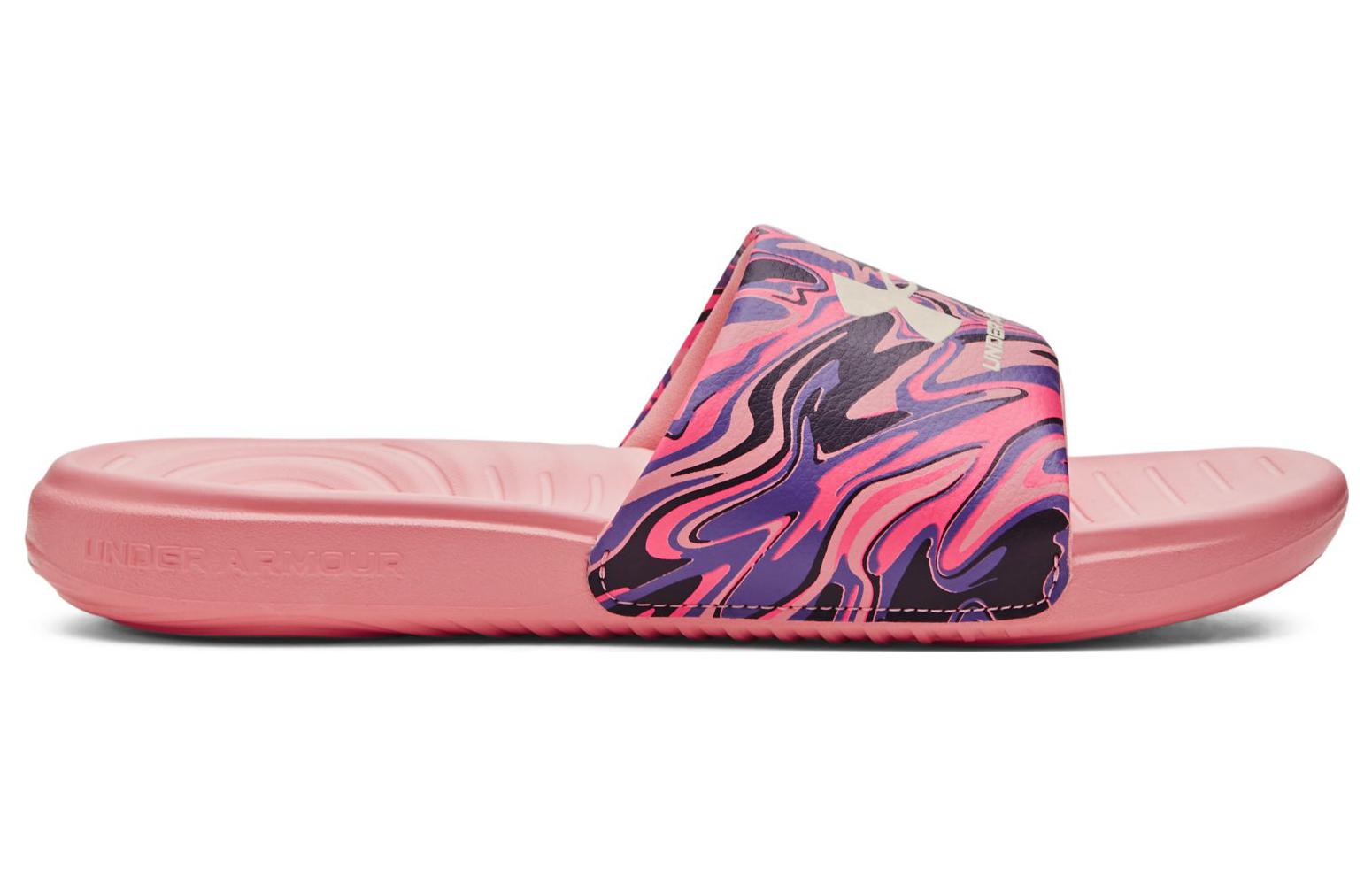 (WMNS) Under Armour Answer Graphic Slides 'Posh Pink Abstract' 3024436-605