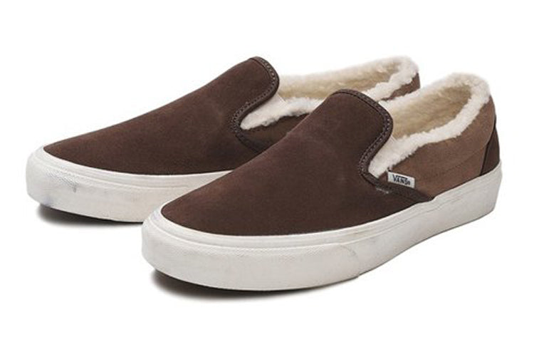 Vans Classic Slip-On Retro Low Top Casual Skate Shoes Unisex Brown VN0A38F7UM0