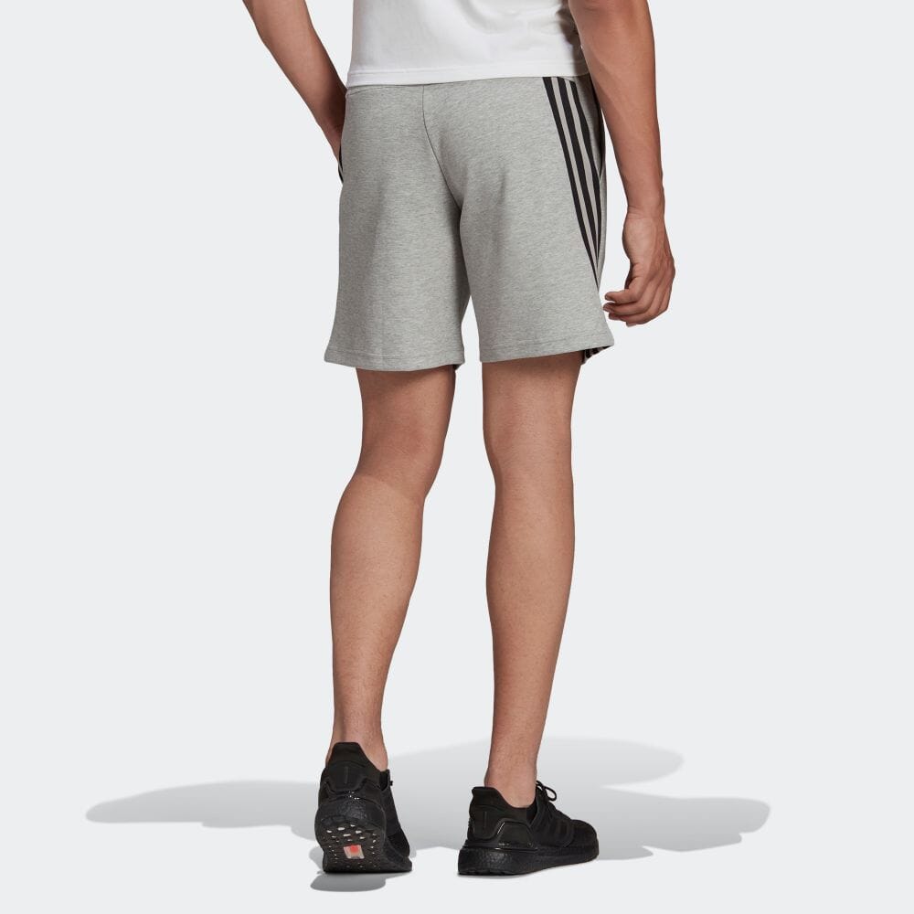 Men's adidas Stripe Athleisure Casual Sports Shorts Japanese Version Gray H46516