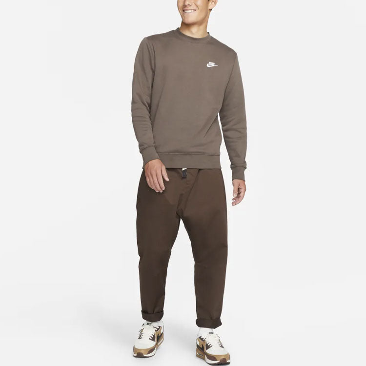 Nike Sportswear Club Fleece Stay Warm Sports Round Neck Pullover Brown Dark brown BV2663-004