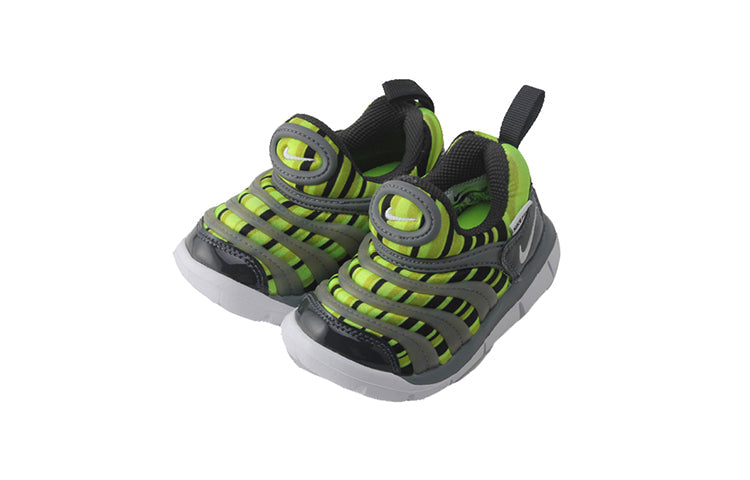 (TD) Nike Dynamo Free Low-Top Running Shoes Gray/Green 834366-700