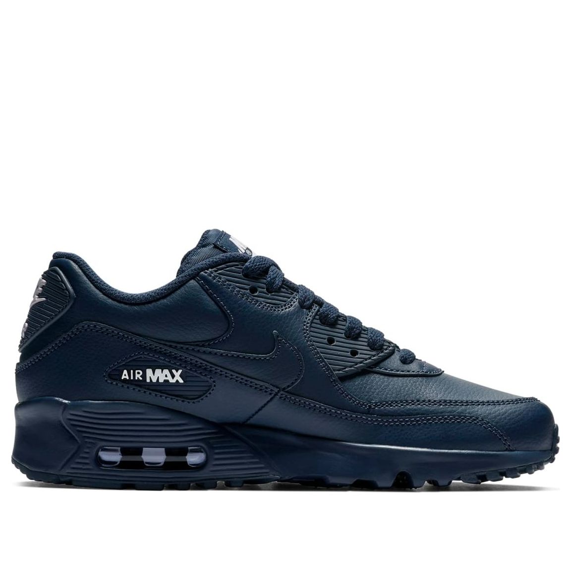 (GS) Nike Air Max 90 Leather 'Midnight Navy' 833412-412