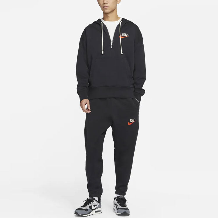 Nike Trend Capsule Series Sports Breathable Training Casual Bundle Feet Long Pants Black DM5272-045