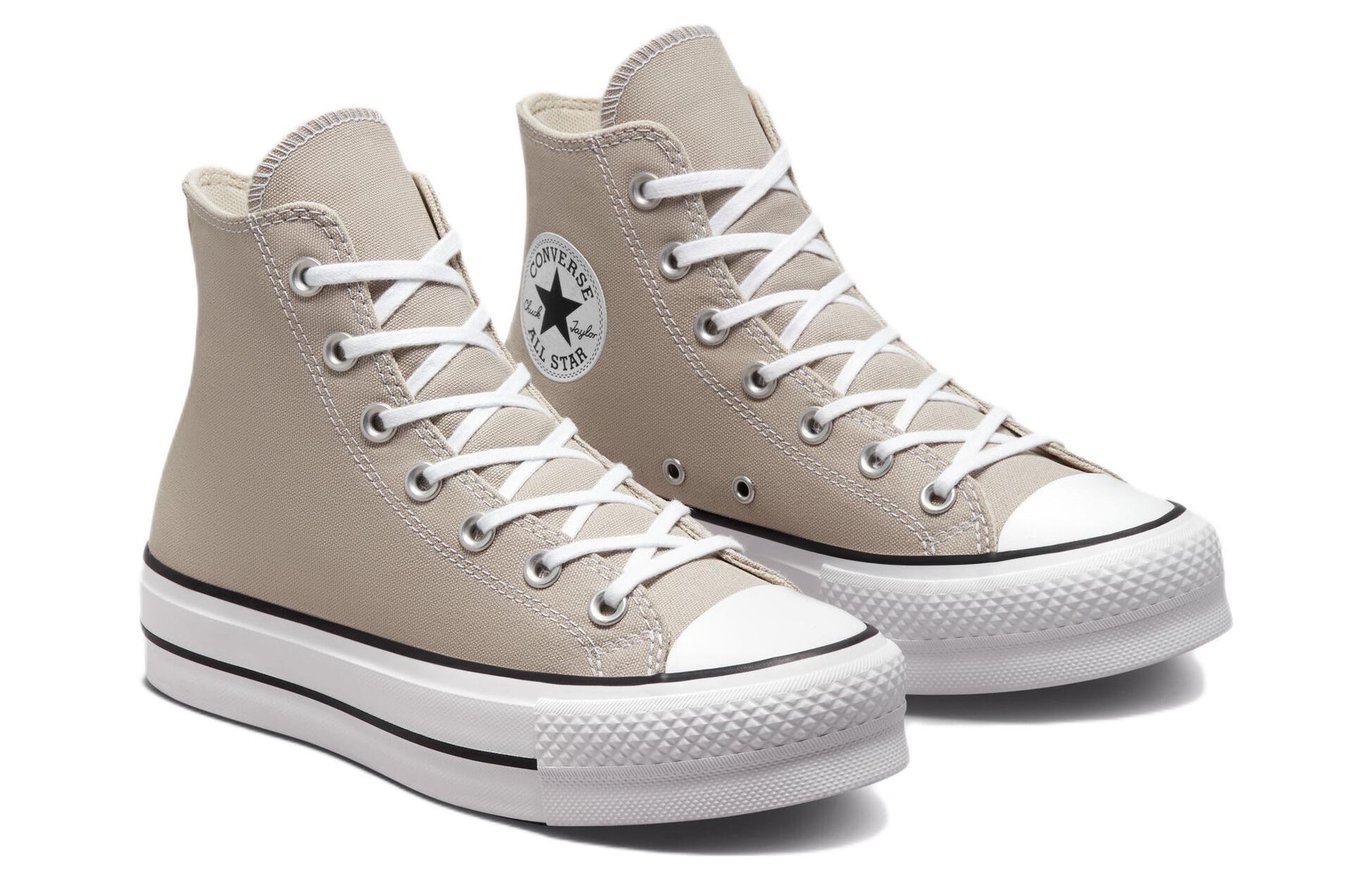 (WMNS) Converse Chuck Taylor All Star Lift Platform Canvas High Top 'Beige White' A02432C