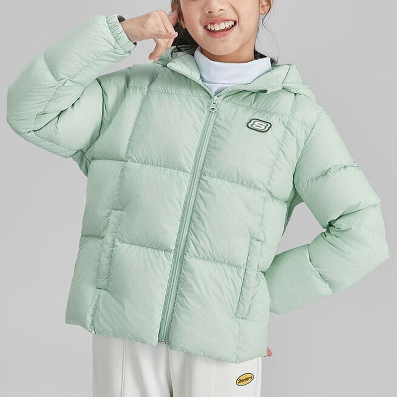 (GS) Skechers Casual Down Jacket 'Green' L423K119-01P9