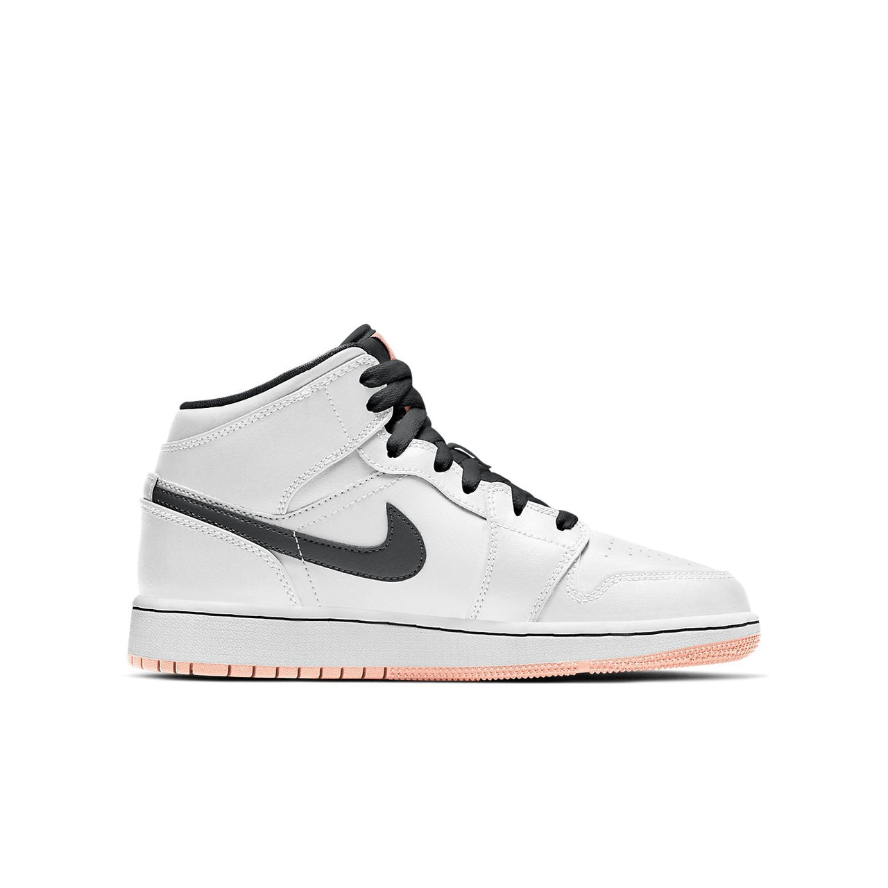 (GS) Air Jordan 1 Mid 'White Arctic Orange' 554725-180